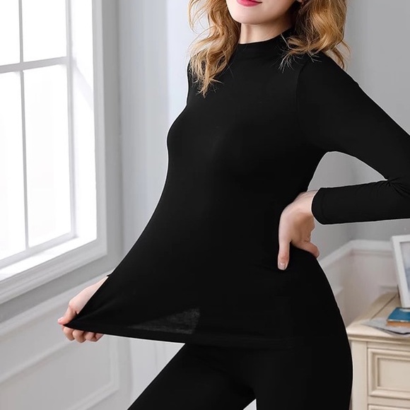 Base Layer sets M - 3XL coordinate silkened viscose or thermal modal longjohn - Picture 12 of 16